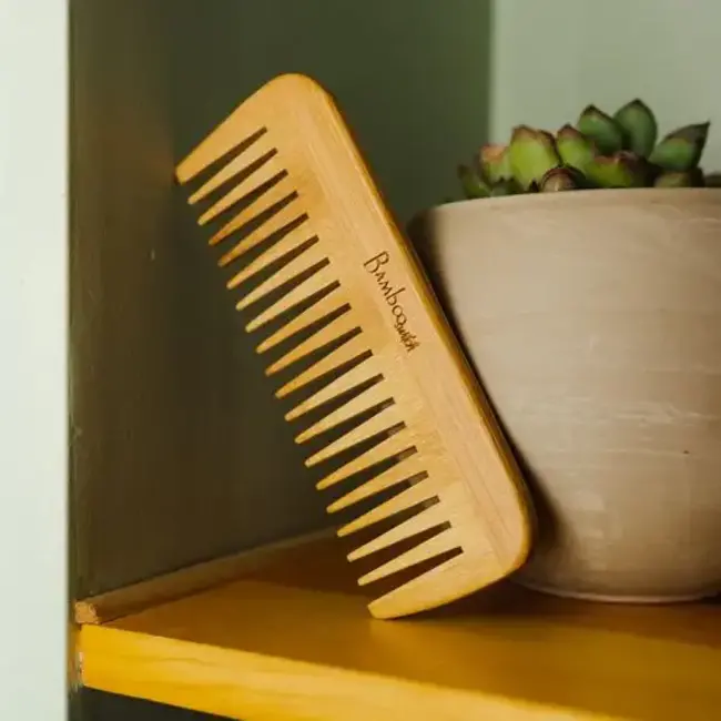 Bamboo Switch Bamboo Pointed  Wide Tooth Comb