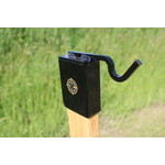 ENGAGE PRECISION ENGAGE PRECISION STEEL 2X4 POST TOPPER, W/ AR500 STEEL HOOK, 3/8”, BLACK