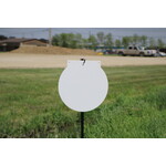 ENGAGE PRECISION ENGAGE PRECISION AR500 STEEL RIFLE TARGET GONG, ROUND, 3/8”, 24”, WHITE