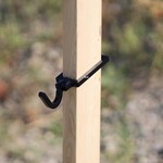 ENGAGE PRECISION ENGAGE PRECISION AR500 STEEL 2X4 POST TARGET HOOK, 3/8”, BLACK