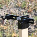 ENGAGE PRECISION ENGAGE PRECISION AR500 STEEL 2X4 DOUBLE SLIDE HOOK HANGER, W/ 2 HOOKS, 3/8”, BLACK