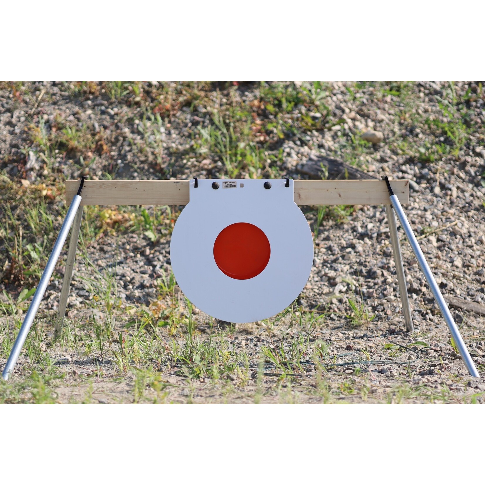 ENGAGE PRECISION ENGAGE PRECISION AR500 STEEL TARGET STAND A FRAME, 3/8”, 2X4 CROSS BEAM, CONDUIT LEGS, BLACK, SET OF 2