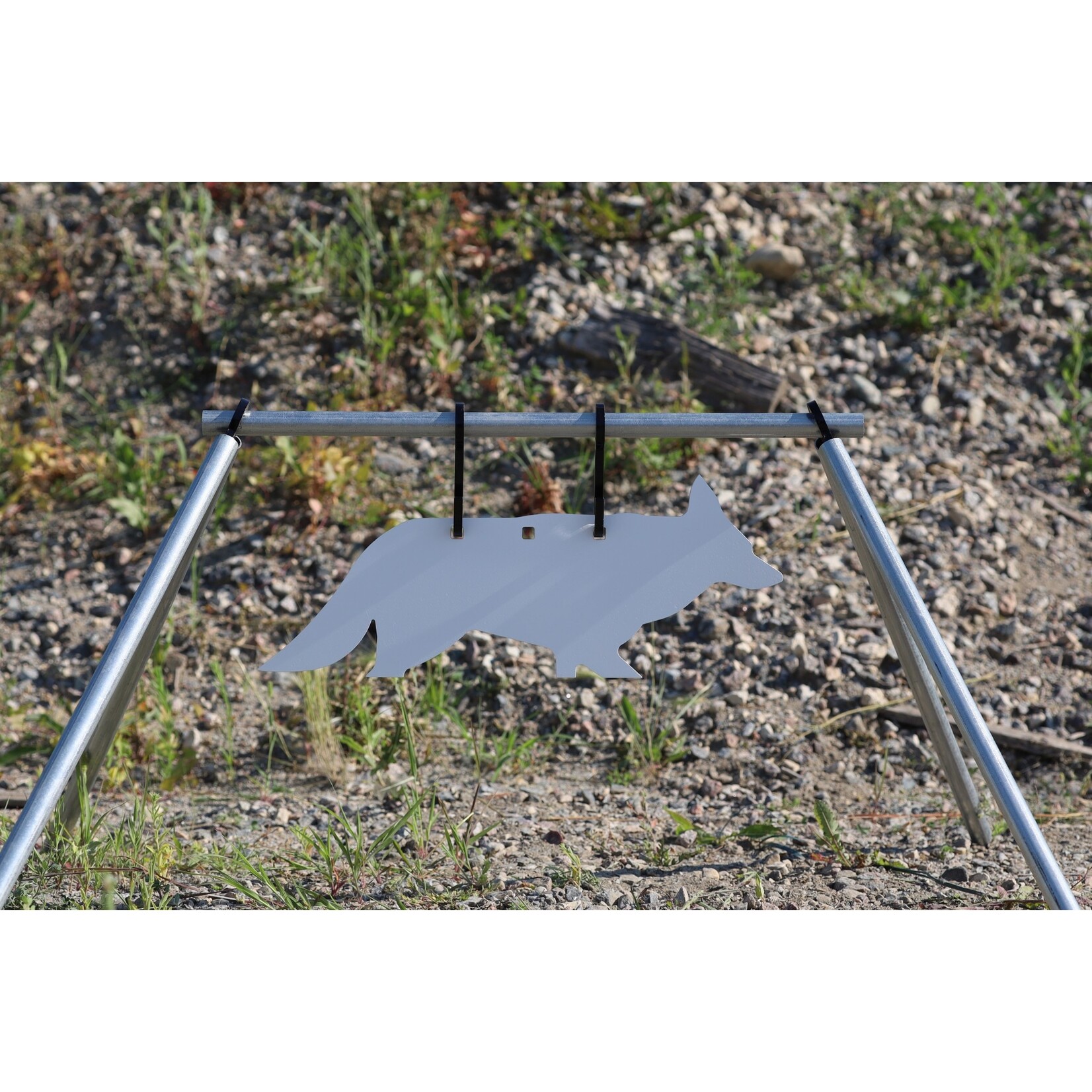 ENGAGE PRECISION ENGAGE PRECISION AR500 STEEL TARGET STAND A FRAME, 3/8”, CONDUIT CROSS BEAM & AND LEGS, BLACK, SET OF 2