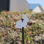 ENGAGE PRECISION ENGAGE PRECISION AR500 STEEL RIFLE TARGET SILHOUETTE, 3/8”, FULL SIZE BUSH BUNNY, WHITE