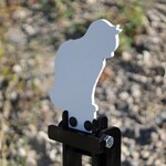 ENGAGE PRECISION ENGAGE PRECISION AR500 STEEL RIFLE GRAVITY POPPER TARGET, 3/8”, CAT, WHITE