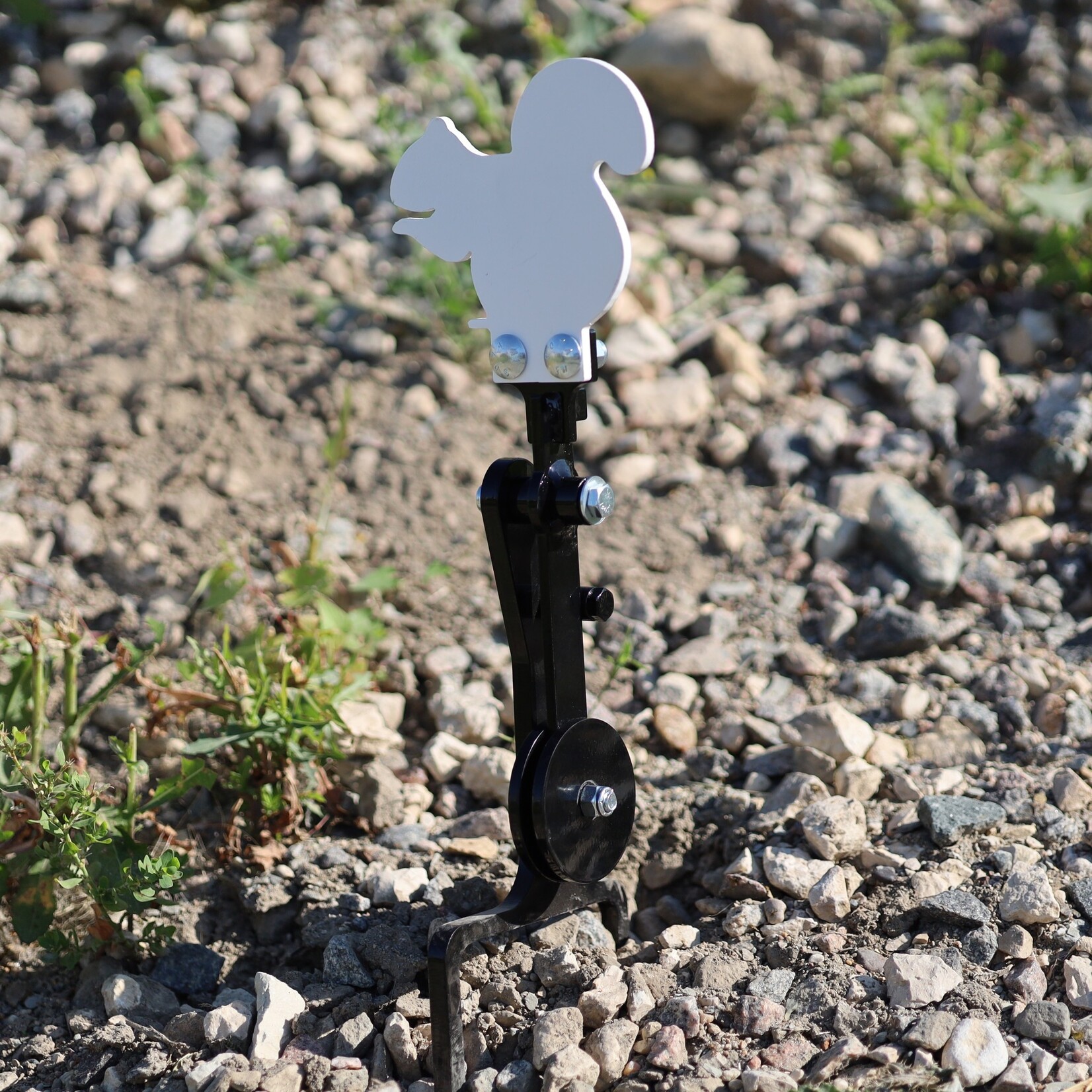 ENGAGE PRECISION ENGAGE PRECISION AR500 STEEL RIMFIRE REACTIVE GRAVITY POPPER TARGET STAND, 1/4”, BLACK