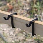 ENGAGE PRECISION ENGAGE PRECISION AR500 STEEL TARGET HOOK, 3/8”, FOR 2X4 CROSS BEAM, BLACK, SET OF 2