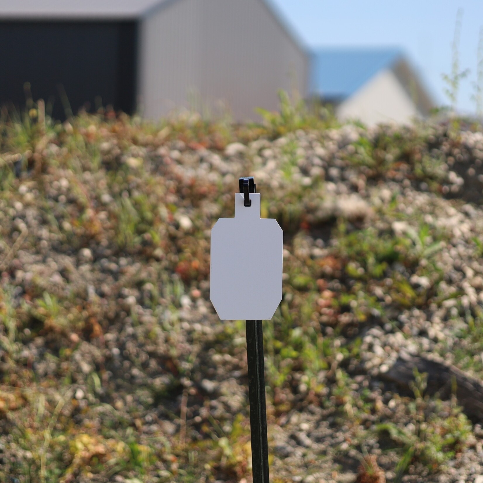 ENGAGE PRECISION ENGAGE PRECISION AR500 STEEL RIMFIRE TARGET SILHOUETTE, 1/4”, 1/3 SIZE IPSC, WHITE