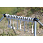 ENGAGE PRECISION ENGAGE PRECISION AR500 STEEL RIMFIRE REACTIVE KYL TARGET, 3/8”, W/ 8 TARGETS, 1/4”-2”, WHITE