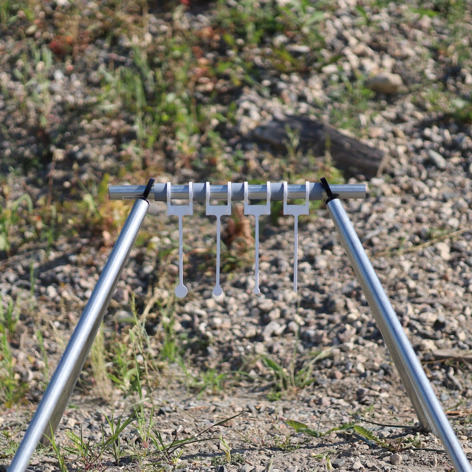 ENGAGE PRECISION ENGAGE PRECISION AR500 STEEL RIMFIRE REACTIVE KYL TARGET, 3/8”, W/ 4 TARGETS, 1/4”-1”, WHITE
