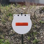 ENGAGE PRECISION ENGAGE PRECISION AR500 STEEL RIFLE REACTIVE TRUING TARGET, 3/8”, 16” W/ 10” x 2 1/2" TRUING PADDLE, WHITE/ORANGE,