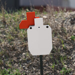 ENGAGE PRECISION ENGAGE PRECISION AR500 STEEL RIFLE REACTIVE TORSO PADDLE FOR 2/3 SIZE IPSC HOSTAGE HANGER, 3/8”, ORANGE, PADDLE ONLY