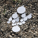 ENGAGE PRECISION ENGAGE PRECISION AR500 STEEL NRL 22 / ORPS TARGET GONG KIT, 1/4”, 1”-6”, 17 TARGETS, WHITE