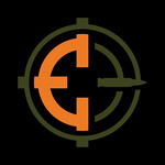 ENGAGE PRECISION ENGAGE PRECISION AR500 RIFLE REACTIVE TARGET, SEGMENTED BULLSEYE, 3/8", 12" W/ 4" BULL, WHITE/ORANGE