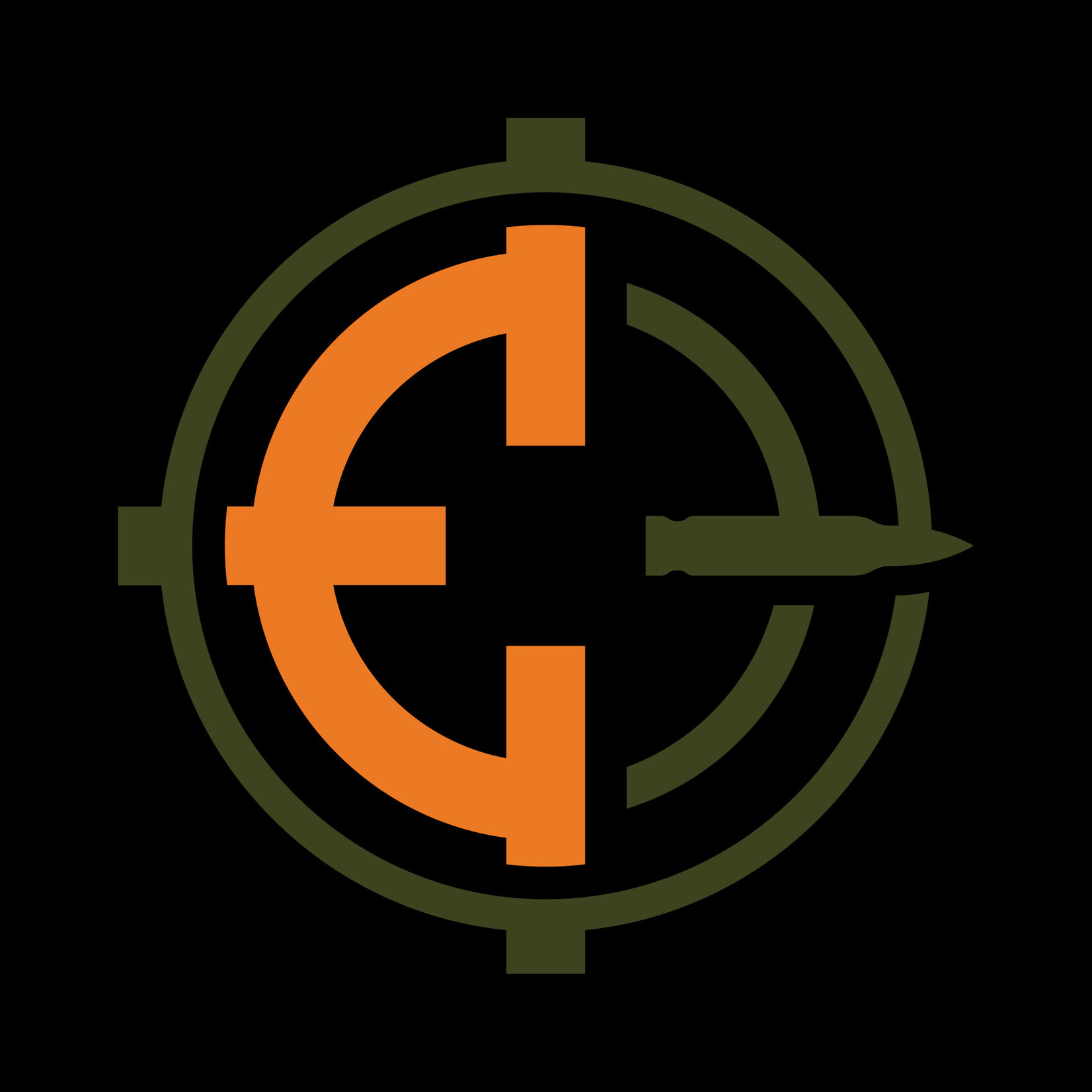 ENGAGE PRECISION ENGAGE PRECISION AR500 RIFLE REACTIVE TARGET, SEGMENTED BULLSEYE, 3/8", 8" W/ 2" BULL, WHITE/ORANGE