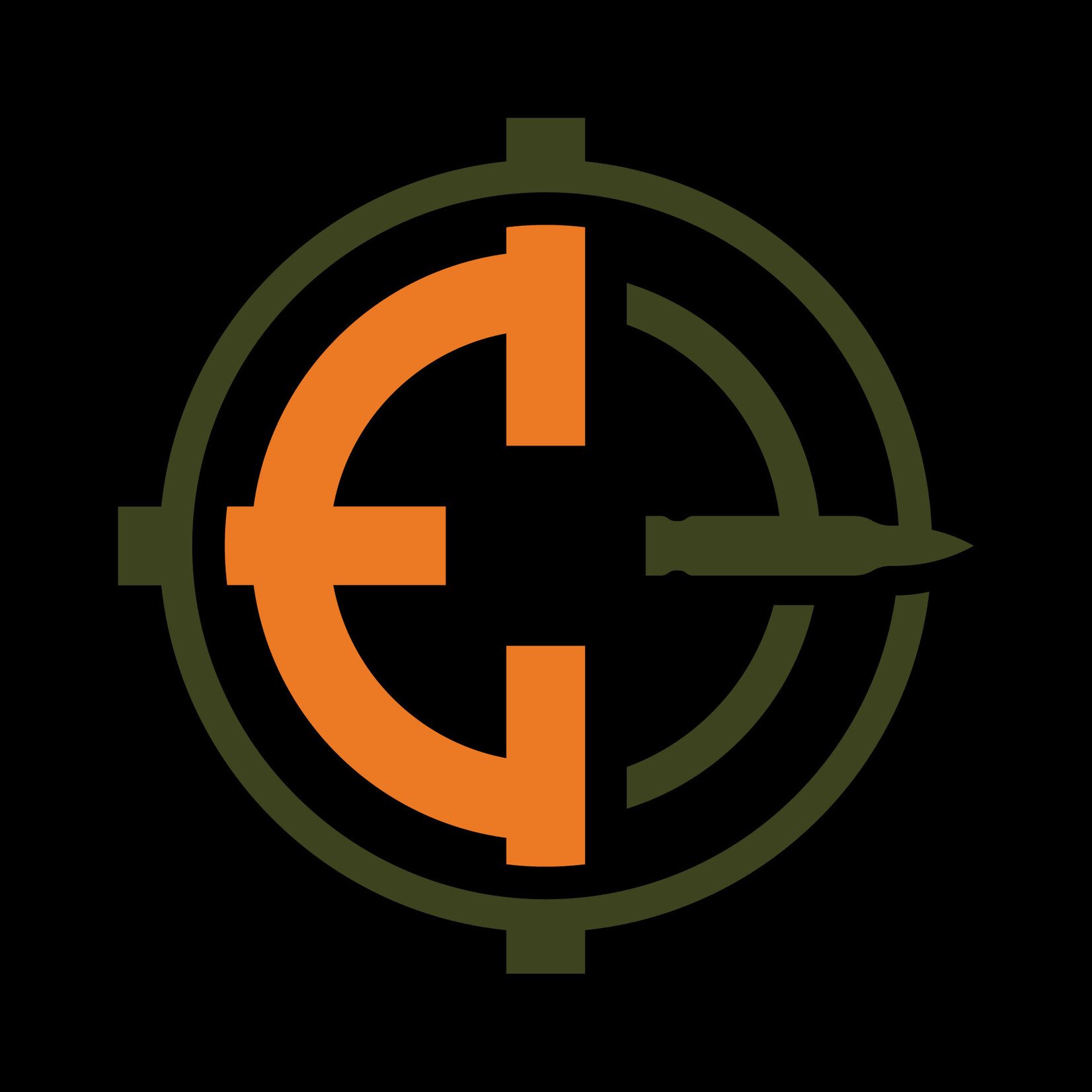 ENGAGE PRECISION ENGAGE PRECISION AR500 STEEL REACTIVE ETHICAL HUNTER BULLSEYE TARGET, 3/8", FULL SIZE DEER W/ 5" BULL, WHITE/ORANGE