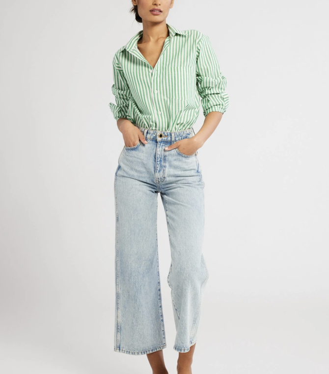 Mille Sofia Top Kelly Stripe