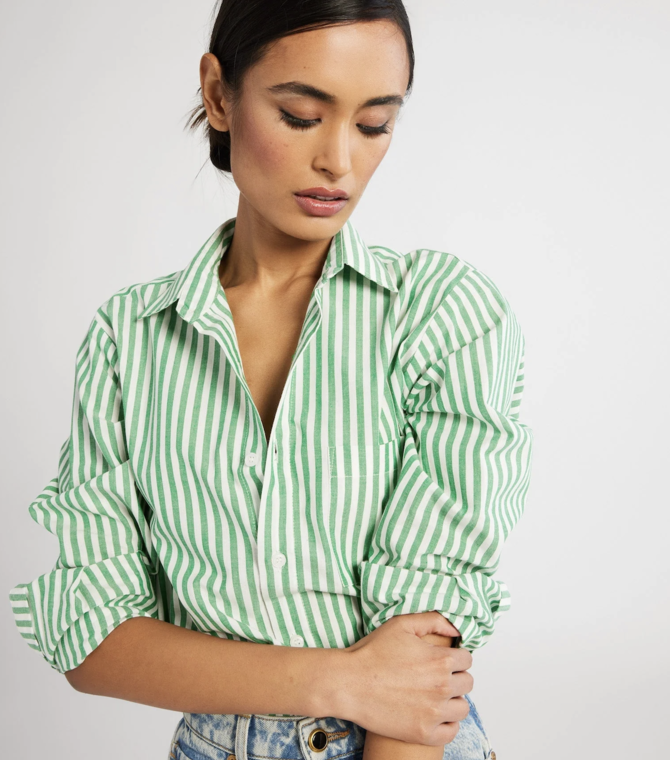 Mille Sofia Top Kelly Stripe