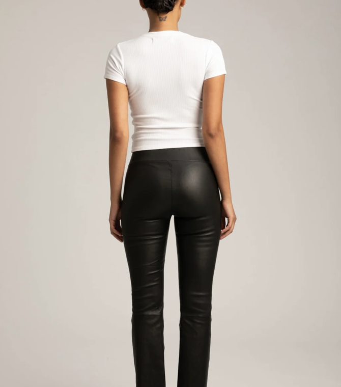 SPRWMN Leather Crop Flare.