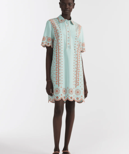 Saloni Dree Embroidered Short Dress