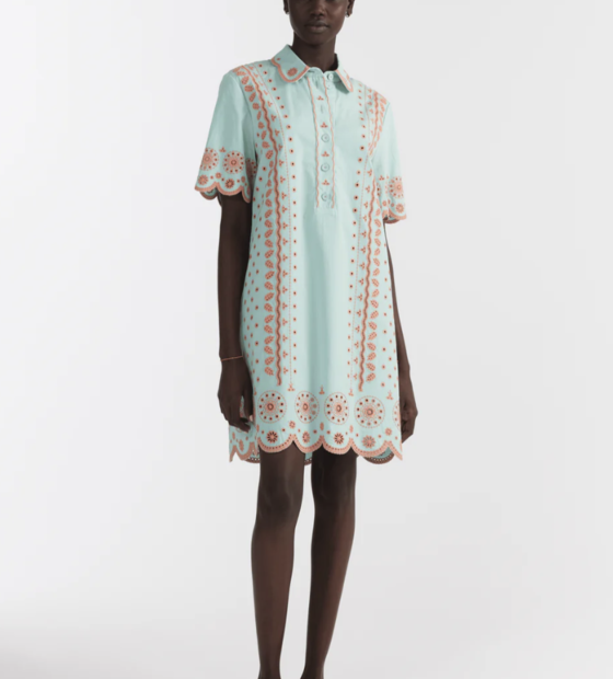 Saloni Dree Embroidered Short Dress