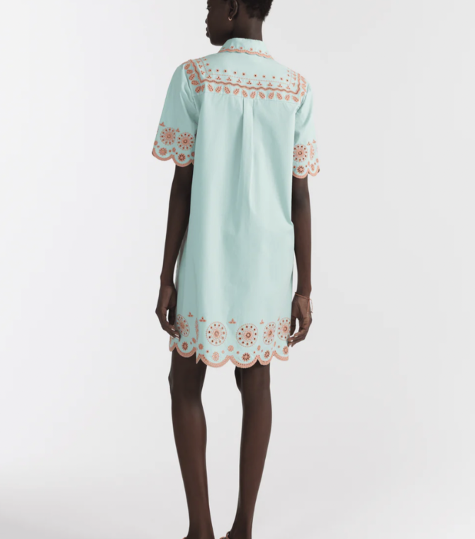 Saloni Dree Embroidered Short Dress