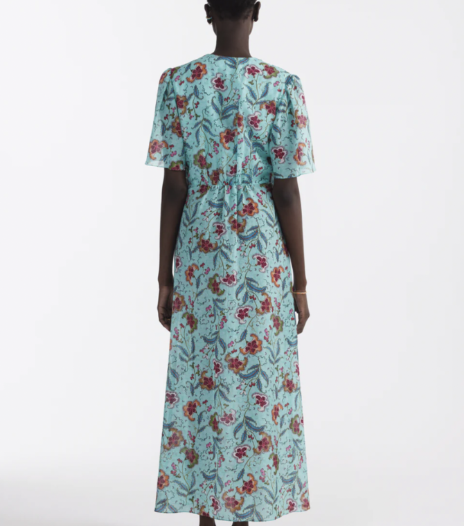 Saloni Emmy Cotton Silk Voile Dress