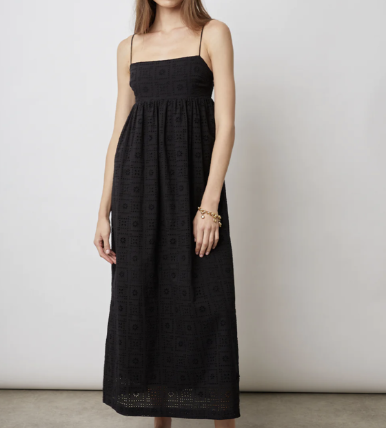 Rails Lucille Black Eyelet Dress