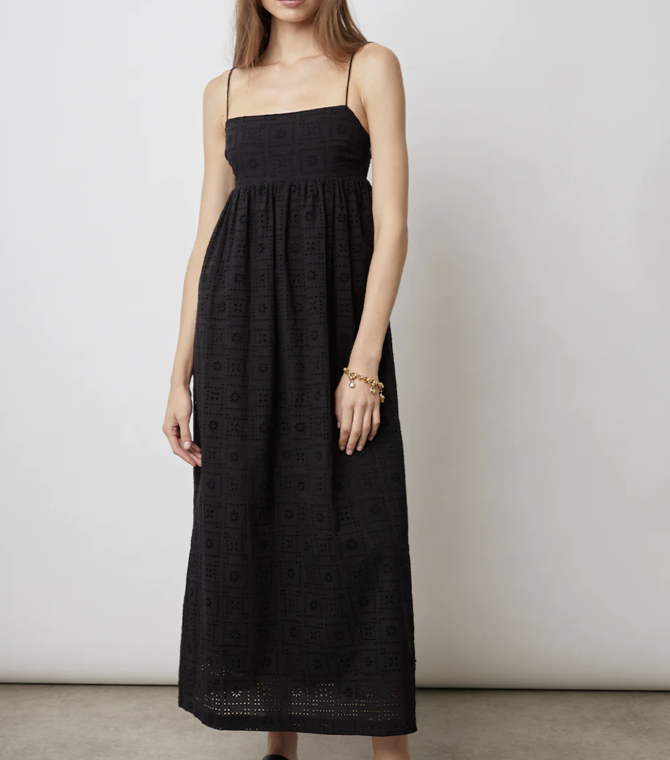 Rails Lucille Black Eyelet Dress