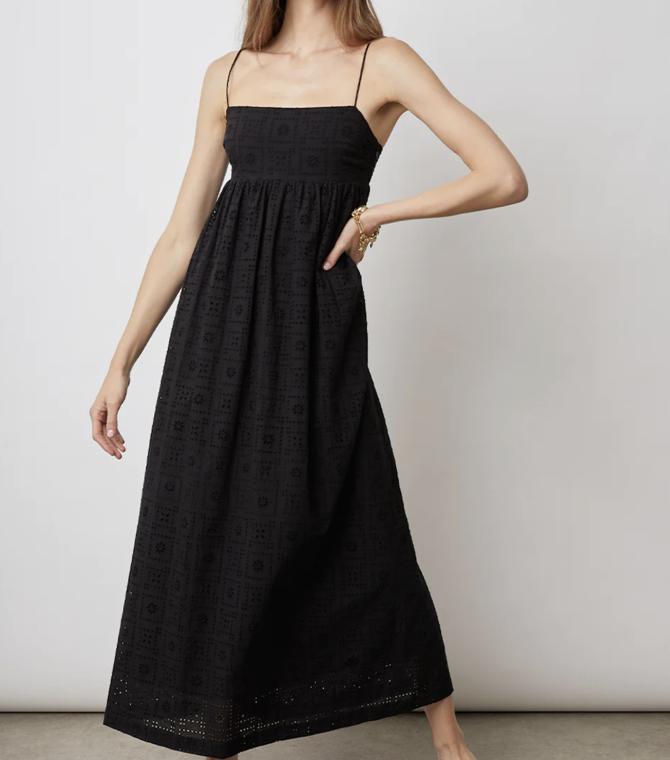 Rails Lucille Black Eyelet Dress