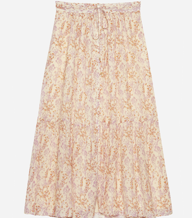 Vanessa Bruno  Soledad Floral Midi Skirt