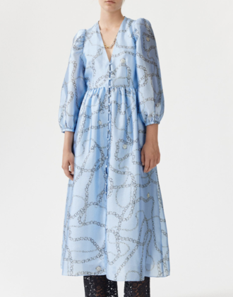 Baum Asana Dress Blue Chain