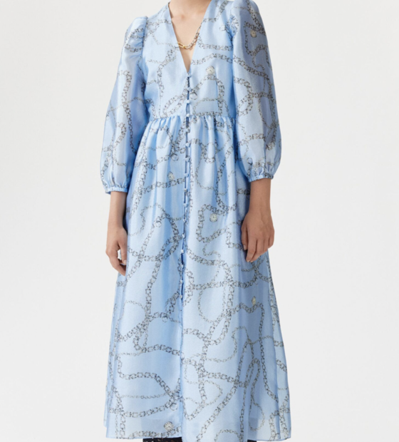 Baum Asana Dress Blue Chain