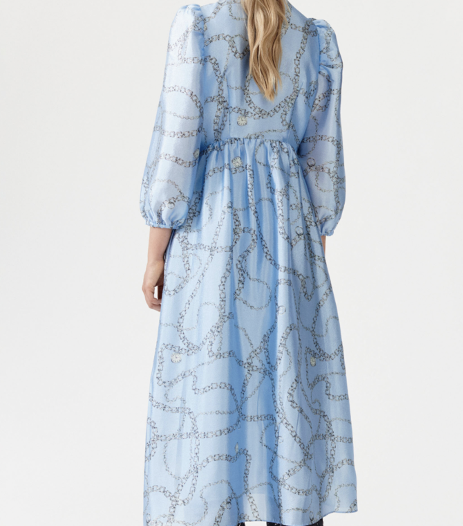Baum Asana Dress Blue Chain