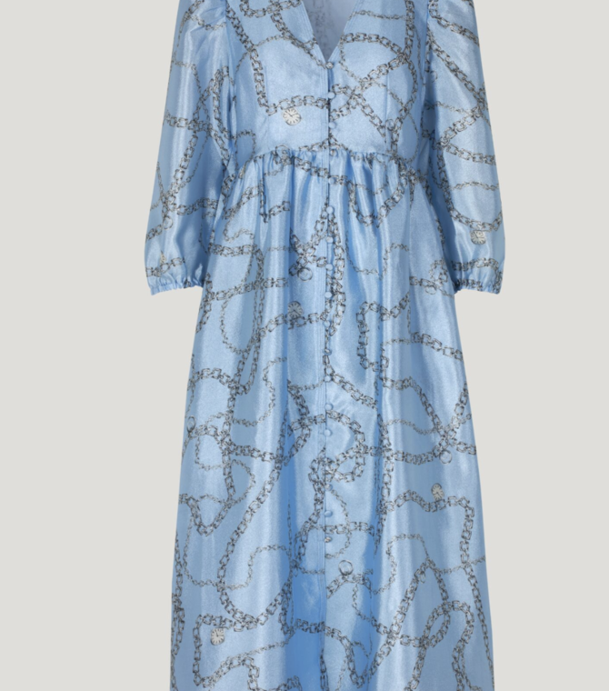 Baum Asana Dress Blue Chain