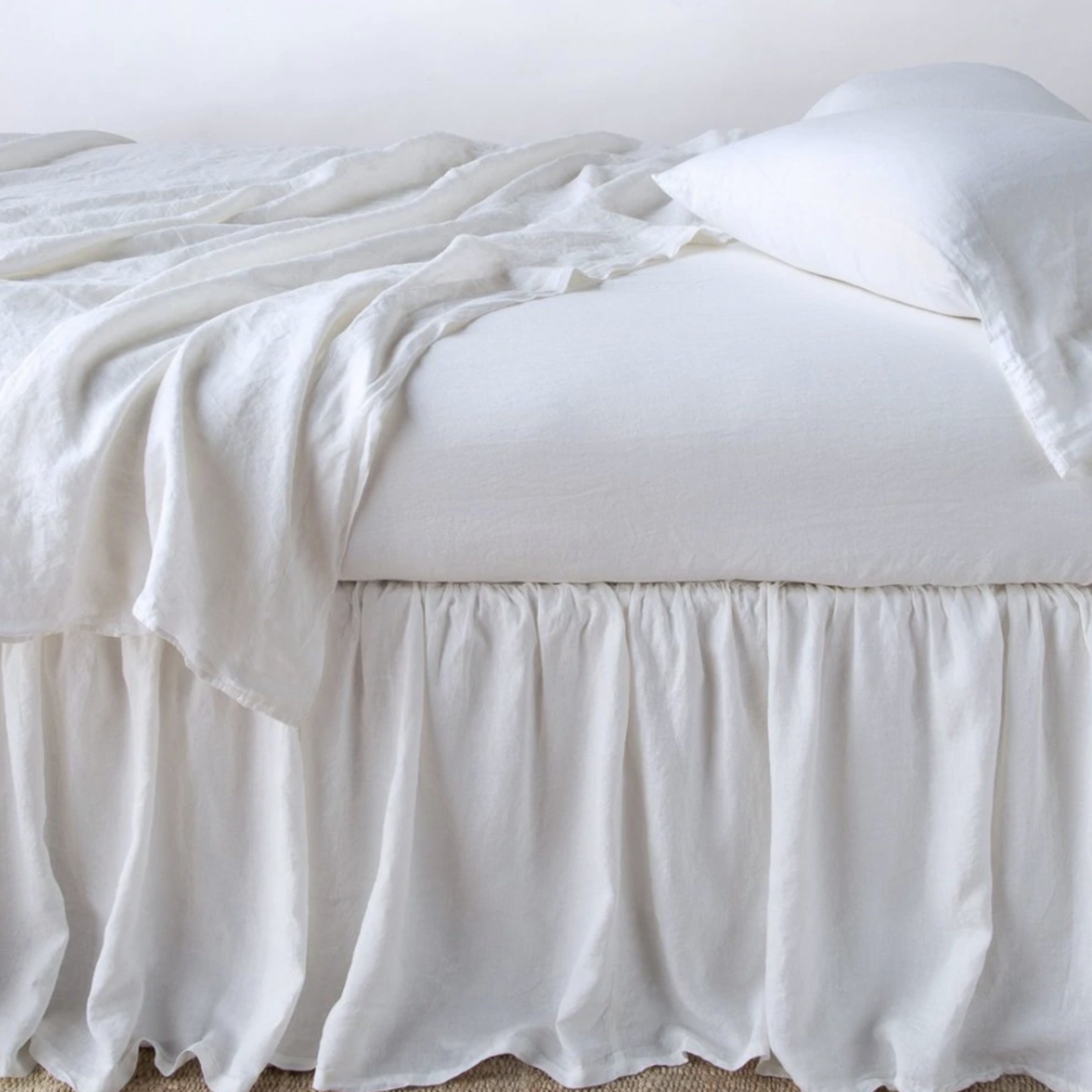 Bella Notte Linen Bed Skirt, Panel