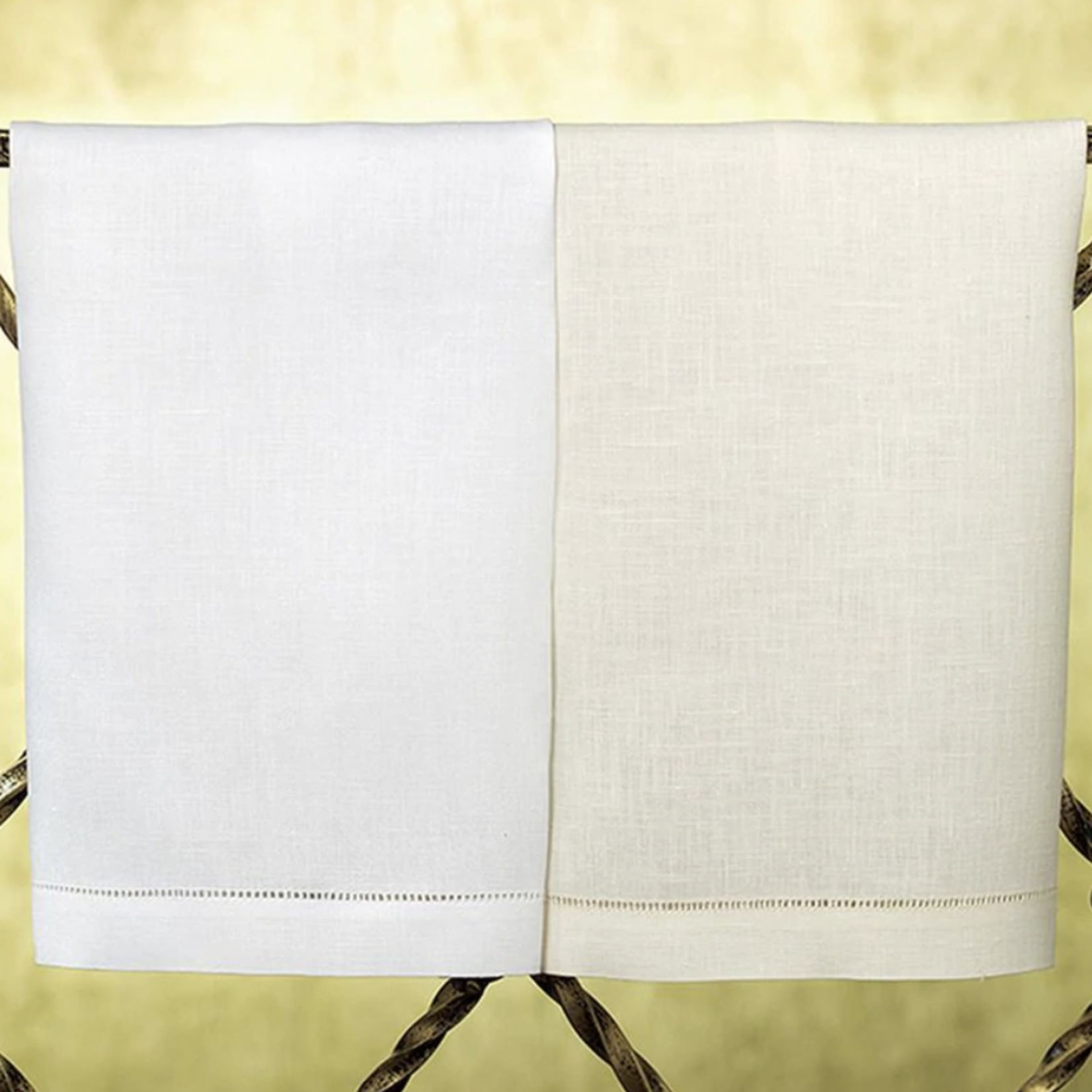 Sferra G3 Classico Linen Guest Hand Towel, White, Set of Four