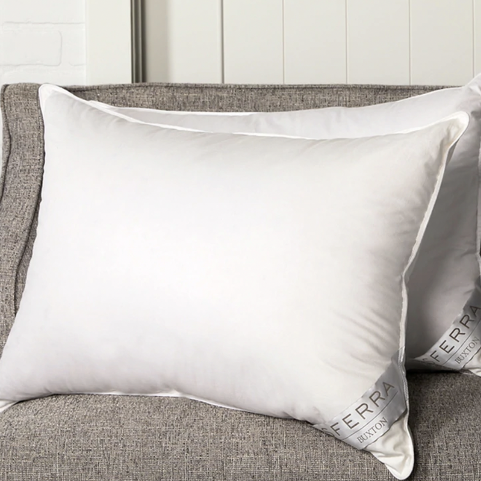 Sferra Buxton Pillow, Standard, Firm