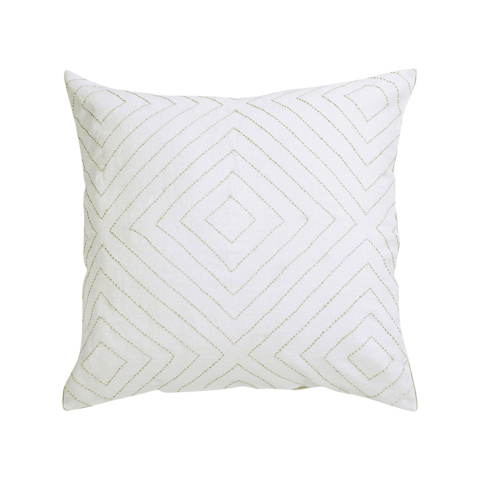 Colton White with Natural Stitch, Euro Sham