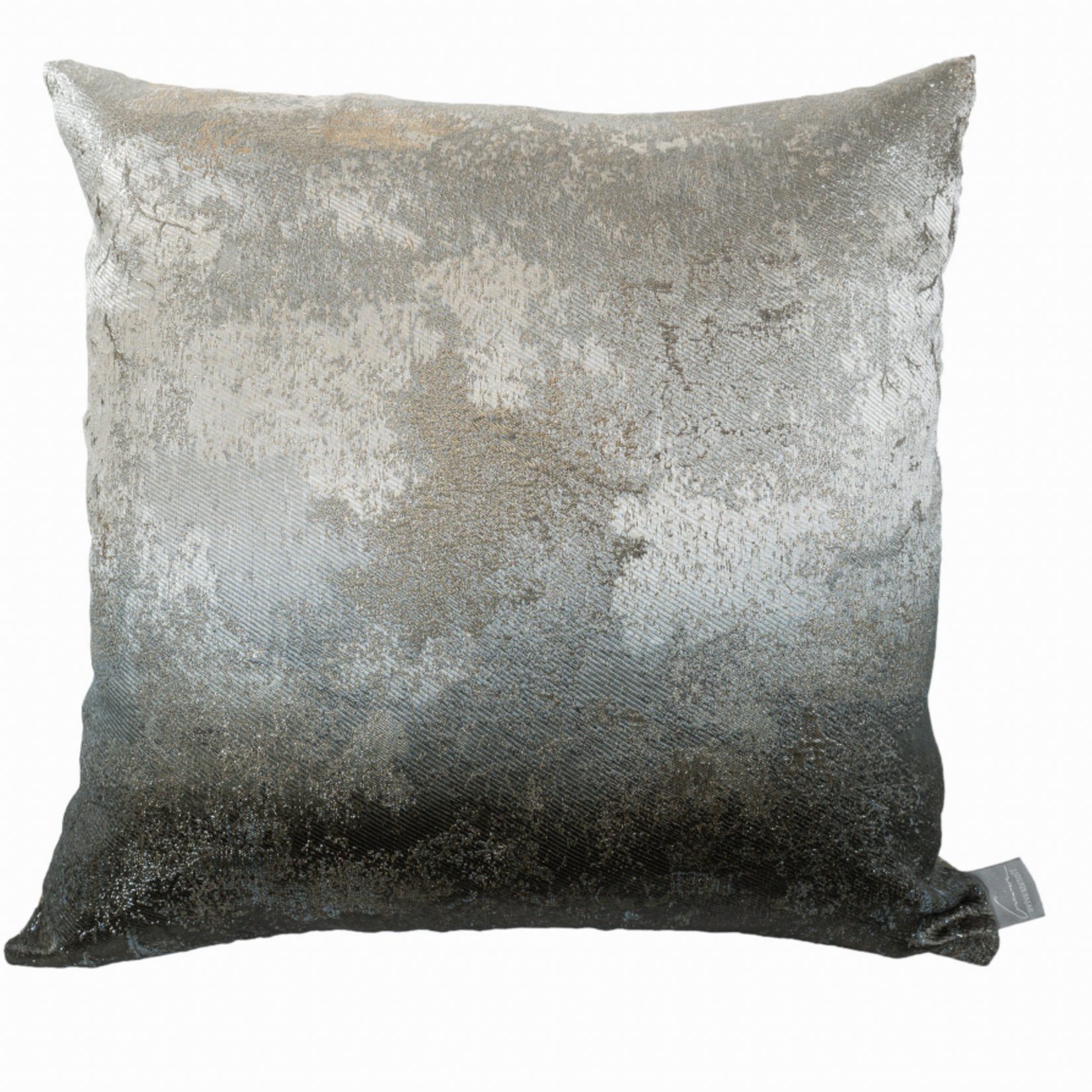 Ombre Smolder Estate Pillow, Silver, 12x20