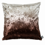 Ombre Sunset Pillow, Crushed Velvet, Taupe, 20x20