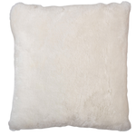 Pillow, Shearling Shortwool, 22x22, Flax White