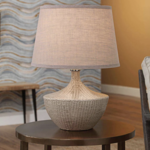 Basketweave Table Lamp