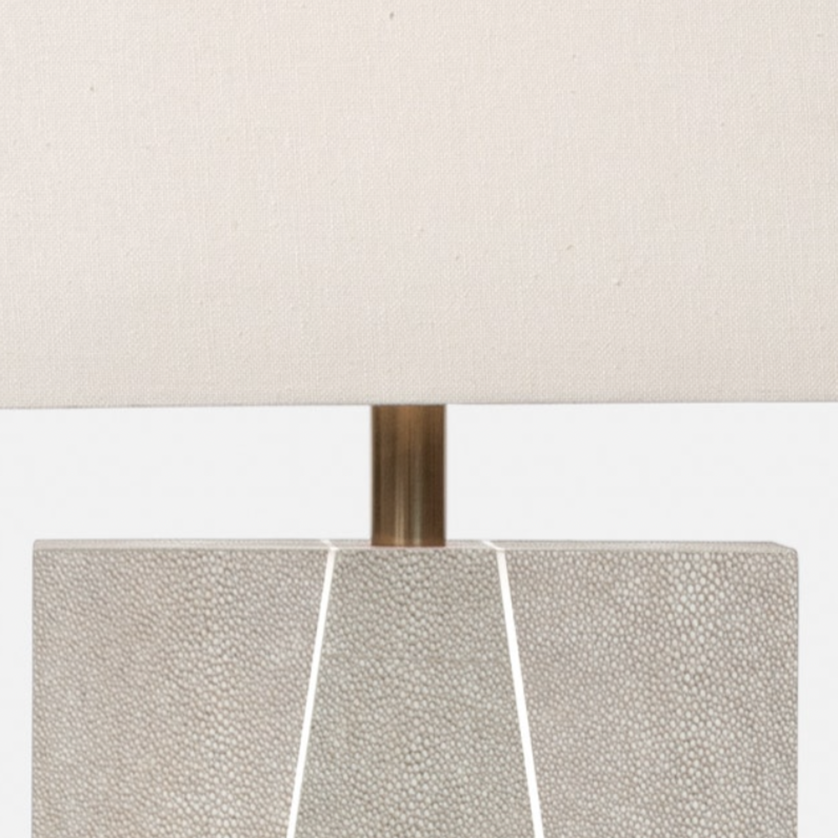 Made Goods Breck Table Lamp, Mixed Sand Realistic Faux Shagreen