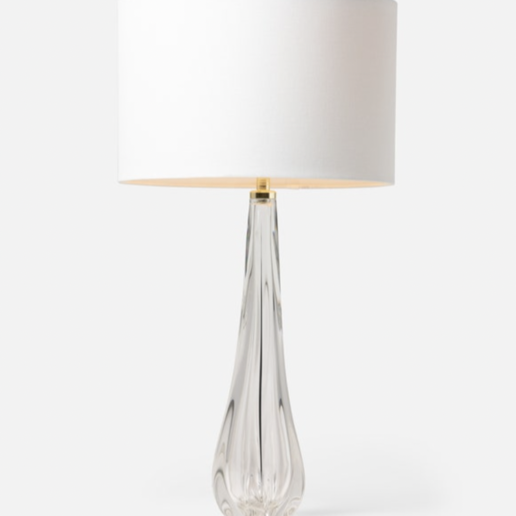 Made Goods Briony Lamp, Tall, Clear Glass