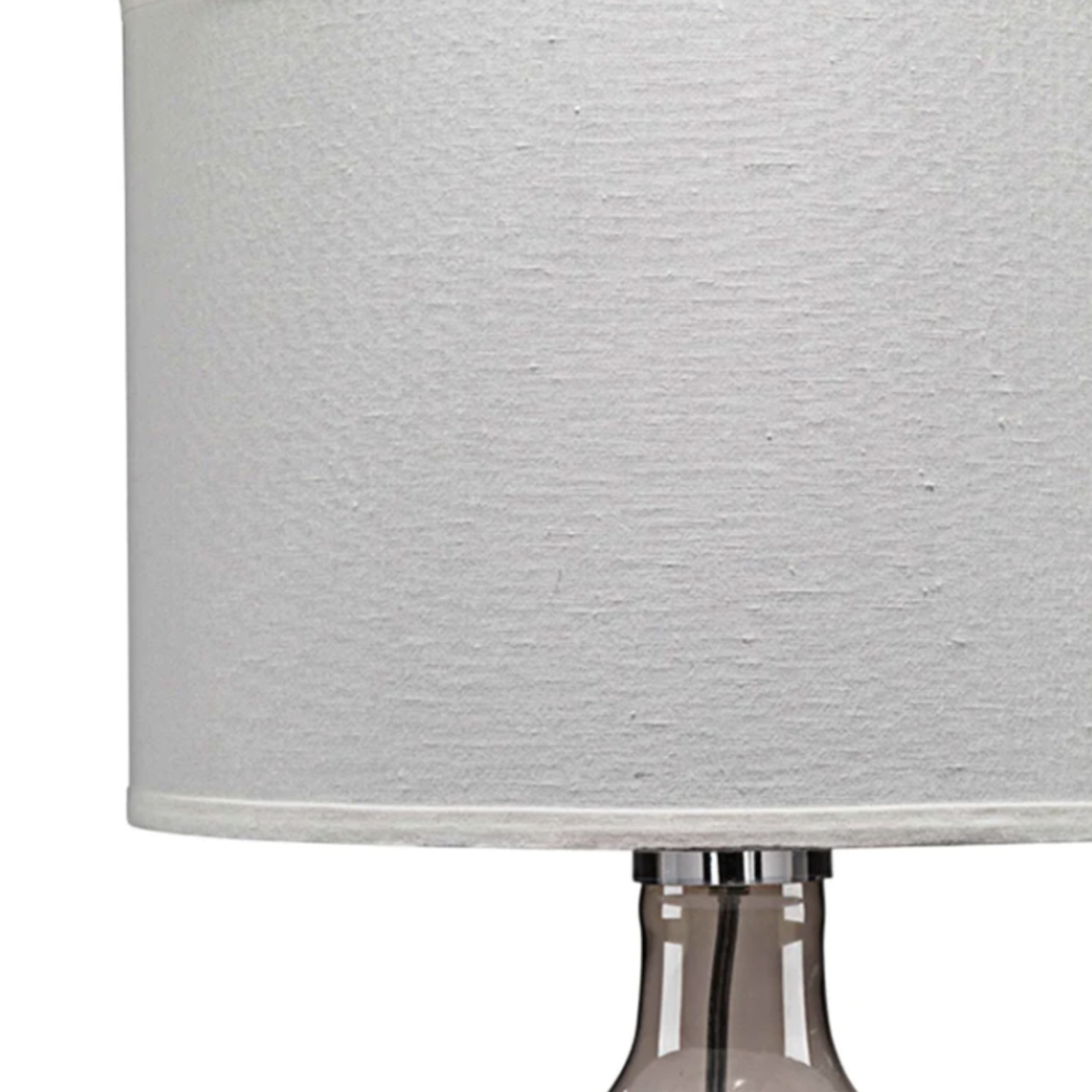 G3 Juliette Table Lamp, Gray Glass, Classic Linen Drum