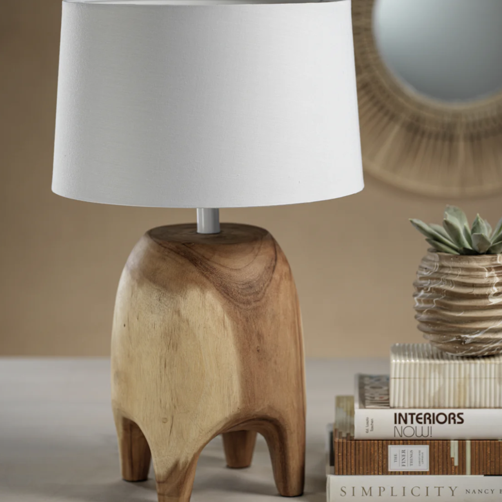 Samui Acacia Wood Table Lamp