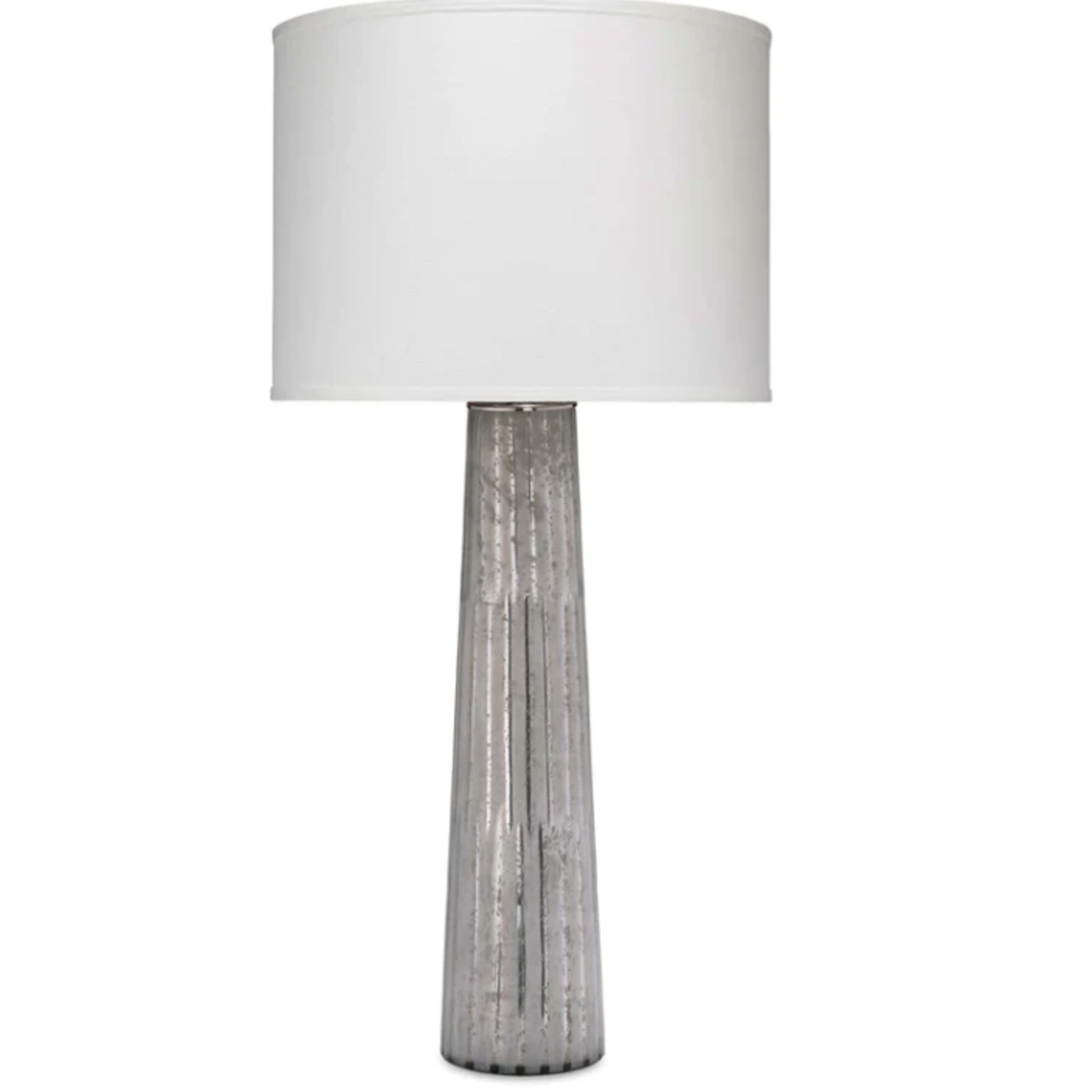 G3 Striped Silver Pillar Table Lamp