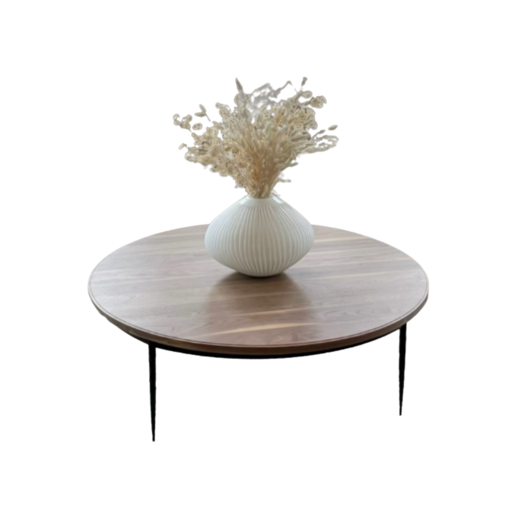 Verellen Giacometti Round Coffee Table, Walnut