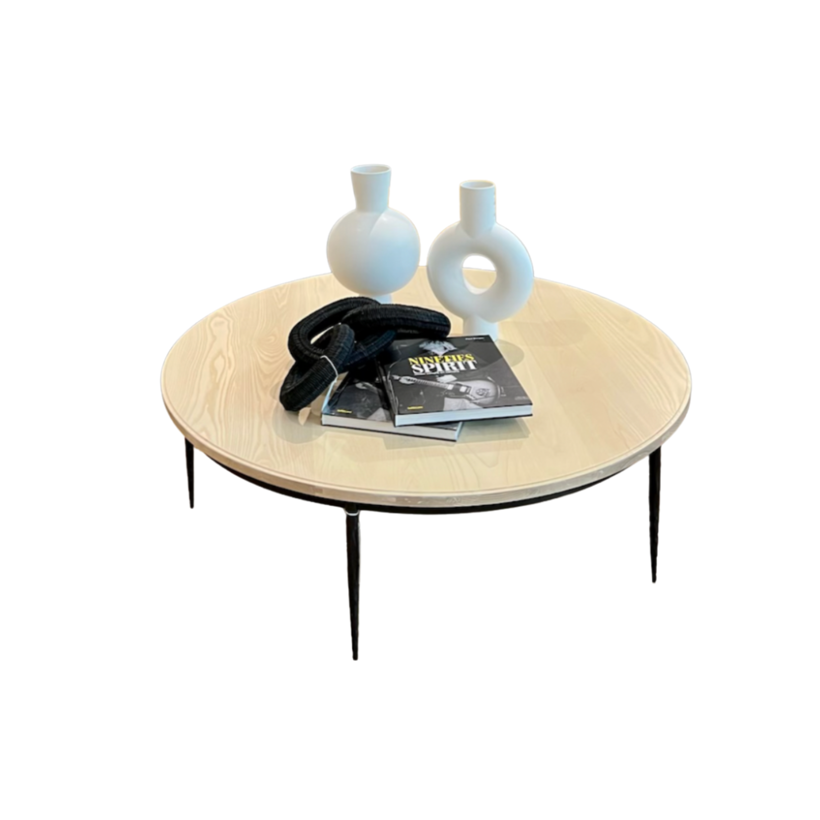 Verellen Giacometti Round Coffee Table, Ash